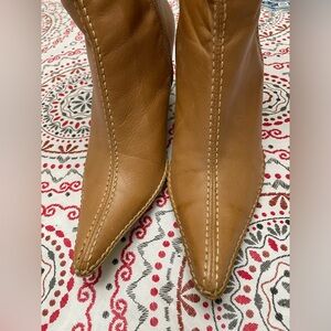 Tan Luichiny ankle boots.  Very stylish!